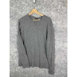 Smartwool Sweater Men's Large Gray Pullover Merino Paint Splatter Colors